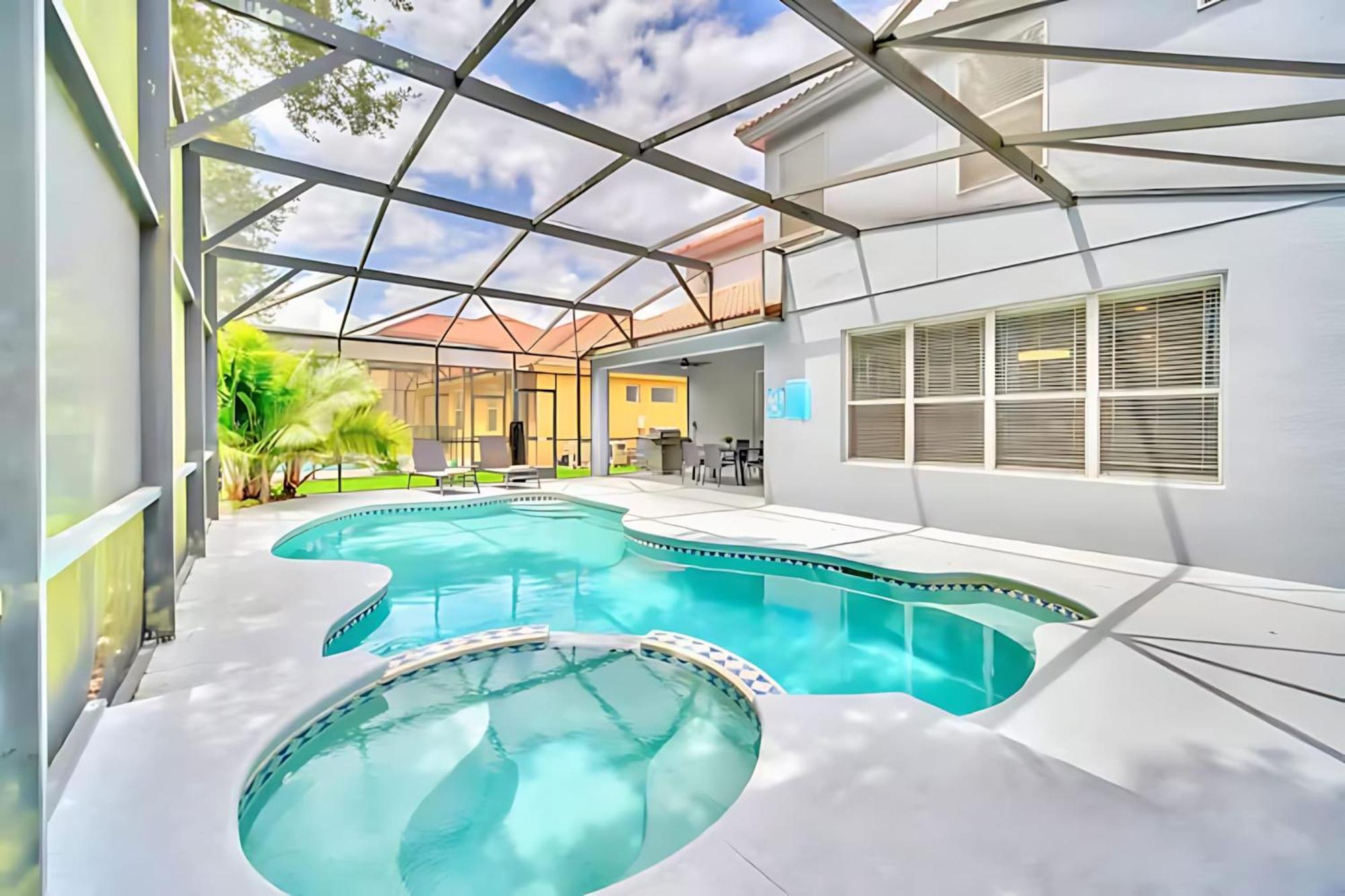 6Br Resort Home Near Disney - With Private Pool Hot Tub And Games Room 키시미 외부 사진