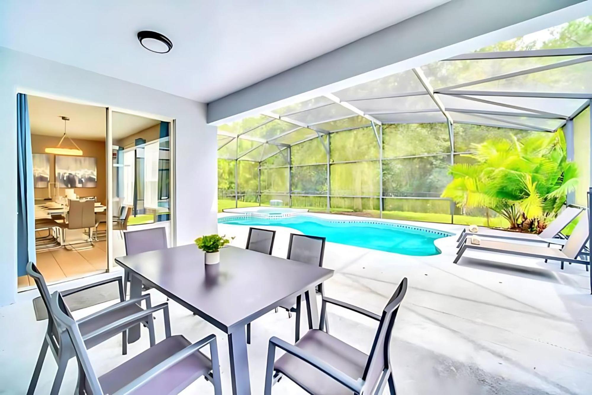 6Br Resort Home Near Disney - With Private Pool Hot Tub And Games Room 키시미 외부 사진